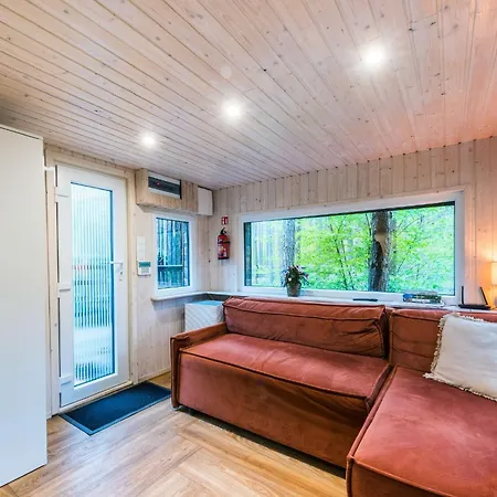 Дом отдыха Lubiana180 Scandi Wsrod Drzew Jacuzzi Sauna Kominek I Taras Na Dachu Jezioro Kaszuby Pieski Tylko Do 10kg Za Dodatkowa Oplata