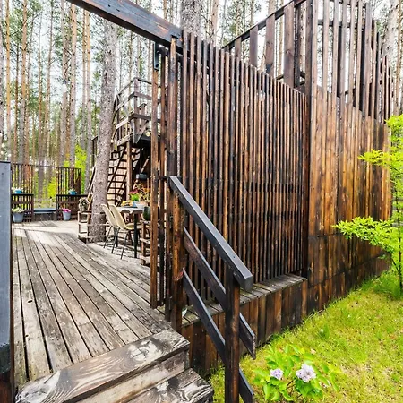 Lubiana180 Scandi Wsrod Drzew Jacuzzi Taras Na Dachu Jezioro Kaszuby Pieski Tylko Do 10kg Za Dodatkowa Oplata * Grzybowo (Pomerania)