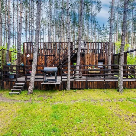 Ferienhaus Lubiana180 Scandi Wsrod Drzew Jacuzzi Sauna Kominek I Taras Na Dachu Jezioro Kaszuby Pieski Tylko Do 10kg Za Dodatkowa Oplata Grzybowo (Pomerania)