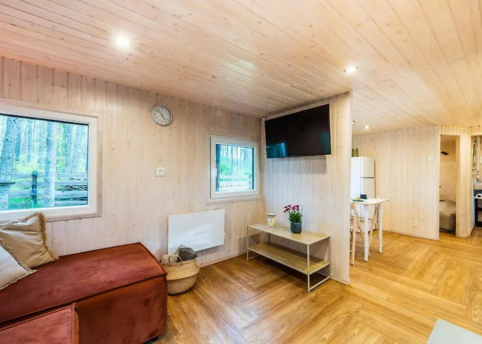 Lubiana180 Scandi Wsrod Drzew Jacuzzi Sauna Kominek I Taras Na Dachu Jezioro Kaszuby Pieski Tylko Do 10kg Za Dodatkowa Oplata Semesterbostad