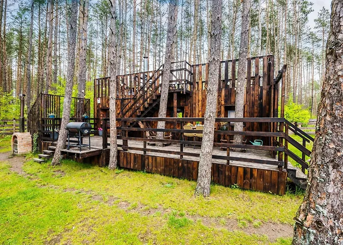 Lubiana180 Scandi Wsrod Drzew Jacuzzi Sauna Kominek I Taras Na Dachu Jezioro Kaszuby Pieski Tylko Do 10kg Za Dodatkowa Oplata